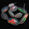 4.5 inches - Most Beautifull Amazing - AAAAAAA - Tope Grade Quality Ethiopian OPAL - Smooth Polished Nuggest huge Size 16 - 10 mm long